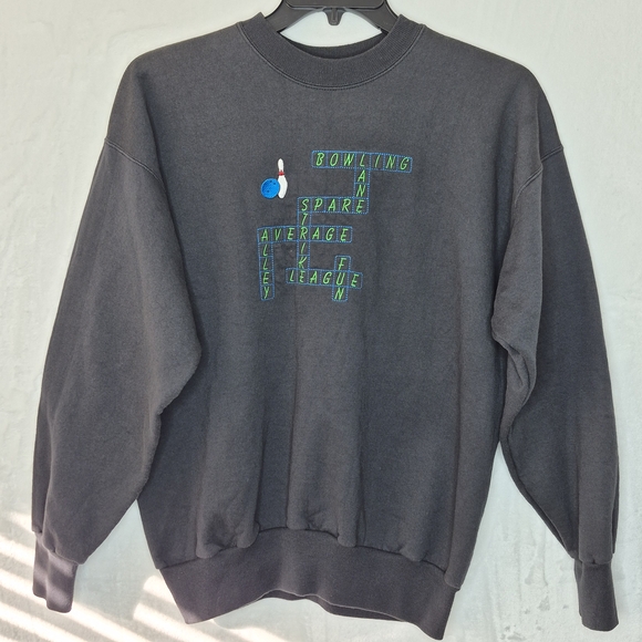 Vintage Bowling Embroidered Crewneck Sweater Size Large - Picture 1 of 4